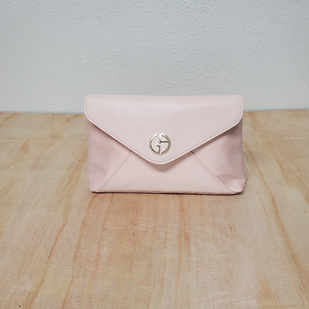 Giorgio Armani Soft Pink Peach Makeup Toiletry Bag - Picture 2 of 9